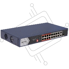 Коммутатор Hikvision DS-3E0318P-E/M(C), 16×100 Мбит/с PoE + 1×1 Гбит/с RJ45 + 1×1 Гбит/с Combo (RJ45/SFP), неуправляемый