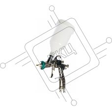 Краскопульт пневматический STELS ag 950 lvlp 57367  профессиональный гравитационный