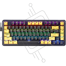 Игровая клавиатура REDRAGON ELF черно-желтая (USB, Redragon+Melt Gold, 82 кл ., RGB)