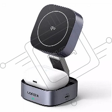Беспроводное зарядное устройство Ugreen W702 Space Gray (35316)