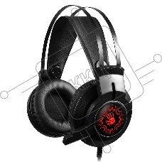 Гарнитура проводная с микрофоном A4 Bloody J437 черный 1.8м мониторные USB оголовье (J437)