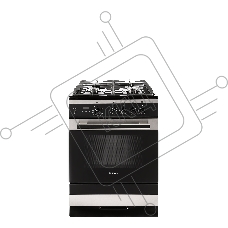 Плита газовая Gefest ПГ 6500-04 0169 черный, конфорок 4 шт, духовка 52 л, 60 см x 85 см x 60 см