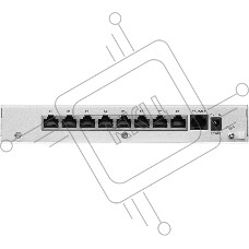 Межсетевой экран Zyxel USG FLEX 100H с подпиской Gold на 1 год (AS, AV, CF, IDP/DPI, Sandboxing, SecuReporter), 8xRJ-45: 1G (LAN/WAN), 1xUSB3.0 **