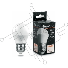 Лампа светодиодная FERON PRO LB-1407 (38074) шар E27 7.5W 2700K