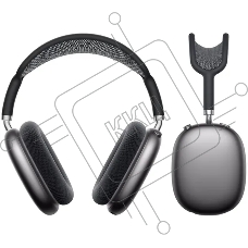 Наушники накладные Hoco W65 т.серый беспроводные bluetooth оголовье (50335)