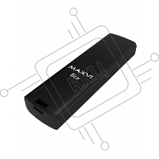 Флешка USB Maxvi MP2 black (FD8GbUSB20C10MP2), 8Gb, USB 2.0, R/W 15/5, черный