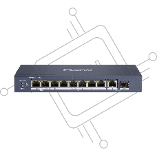 Коммутатор iFLOW F-SW-EU610HPOE-V, 8×1 Гбит/с PoE + 2×1 Гбит/с LAN, неуправляемый