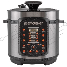 Мультиварка-скороварка Endever Vita-99, черный/стальной, мощность 1000 Вт, емкость 5л, 14 авторежимов работы, книга рецептов, 2 шт/уп.