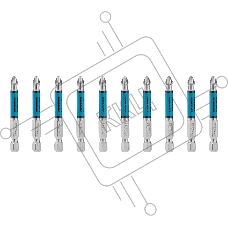 Бита Gross PH2х60 мм, сталь S2, кругл., 10 шт.