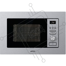 Микроволновая печь встраиваемая Gorenje BM201AG1X нержавеющая сталь, 20 л, 800 Вт, переключатели - поворотный механизм/кнопки