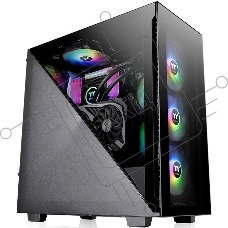 Компьютерный корпус Thermaltake Divider 300 TG ARGb черный без БП ATX 2x120mm 2xUSB3.0 audio front door bott PSU