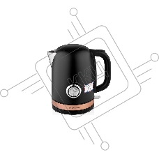 Чайник электрический BRAYER BR1005BK 2200Вт.1,7 л, STRIX, сталь окраш, термометр, черн.