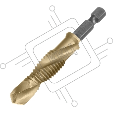 Сверло-метчик Denzel М12 х 1,75 мм, Р6М5