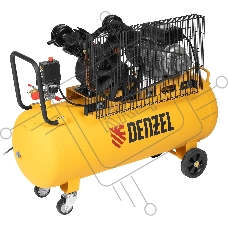 Компрессор воздушный Denzel BCV2200/100 рем. привод, 2,2 кВт, 100 литров, 370 л/мин