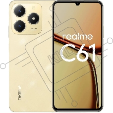 Смартфон Realme C61, 8/256Gb, золотистый