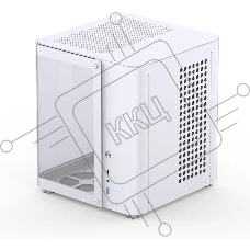 Корпус без блока питания JONSBO TK-1, Mini-Tower, TG, no fan, 1xUSB-A 3.2 + 1xUSB-C 3.2, mATX, mITX White