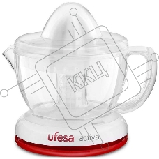 Соковыжималка Ufesa EX4934 Spinner белый/красный, цитрусовая, 40 Вт, 700 мл, механическое, реверс