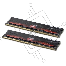 Оперативная память AMD Radeon R9, DDR4, 32GB (2x16GB), 3600MHz, CL18, DIMM, с радиатором, черный