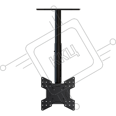 Потолочное крепление Wize Pro [C5536A] для дисплеев 2655, VESA 75x75, 100x100, 200x100, 200x200, 300x300, 400x400 мм, наклон +20°, поворот 360°, длина штанги 61-91 cм, до 36 кг, черн.