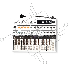 Синтезатор [570102] Arturia [MicroFreak Vocoder] цифровой аппаратный, 25 клавиш с поддержкой полифонического касания, цифровым осциллятором и аналоговым фильтром Oberheim SEM, CV/Gate/Mod выходы, Cloc IN/OUT, MIDI IN/OUT, выход TRS, выход для наушников,