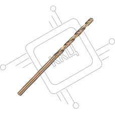 Сверло PATRIOT EXPERT по металлу, Р6М5К5, 2,5 мм, 2шт в блистере