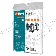 Мешок пылесборный для пылесоса Bort BB-20U (BSS-1518-Pro, BSS-1220-Pro), 91275875, 5 шт., 20л.