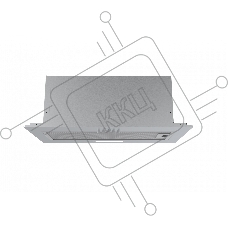 Вытяжка встраиваемая Midea MH60I301X нержавеющая сталь управление: кнопочное (1 мотор)