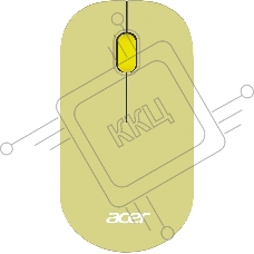 Мышь беспроводная Acer OMR205 зеленый/желтый, 1200 dpi, радиоканал, USB, кнопки - 3