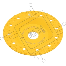 Чашка твердосплавная зачистная Denzel 125 мм, плоская, крупное зерно #8