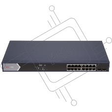 Коммутатор Hikvision DS-3E0518P-E/M, 16×1 Гбит/с PoE + 1×1 Гбит/с RJ45 + 1×1 Гбит/с SFP, неуправляемый