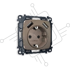 Комплект механизма электрической розетки OMEGA Темная бронза матовый 2USB A+A 18W (быстрая зарядка) с/з QUANT (OP6390, VM155) MO639010