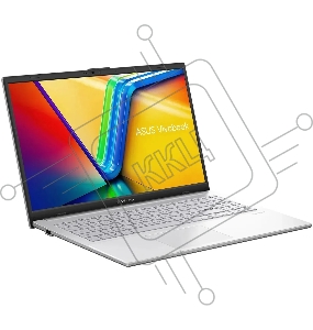 Ноутбук ASUS VivoBook Go 15 E1504GA N100 8Gb eMMC 256Gb Intel UHD Graphics 15,6 FHD IPS 42Вт*ч No OS Серебристый E1504GA-BQ527 90NB0ZT1-M00VB0