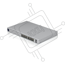 Коммутатор в стойку Ubiquiti UniFi Professional 24Port Gigabit Switch with Layer3 Features and SFP+ [USW-Pro-24-EU], 24х 1G RJ45, 2х 10G SFP+