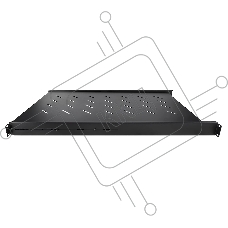 Выдвижная полка Wize Pro WSSH1U100 с боковым креплением, высота 1U, глубина 1000 мм, для рэковых шкафов
