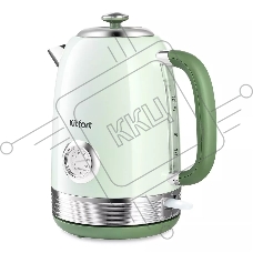Чайник электрический Kitfort КТ-6604 1.7л. 2200Вт мятный (корпус: пластик)
