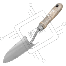 Совок посадочный узкий Palisad LUXE 70х330 мм, стальной, рукоятка из ясеня