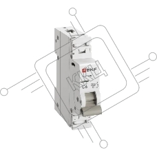 Выключатель автоматический 1п C 6А 4.5кА ВА 47-63N PROxima EKF M634106C