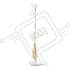 Швабра паровая Kitfort KT-1014 1300Вт золотистый/белый