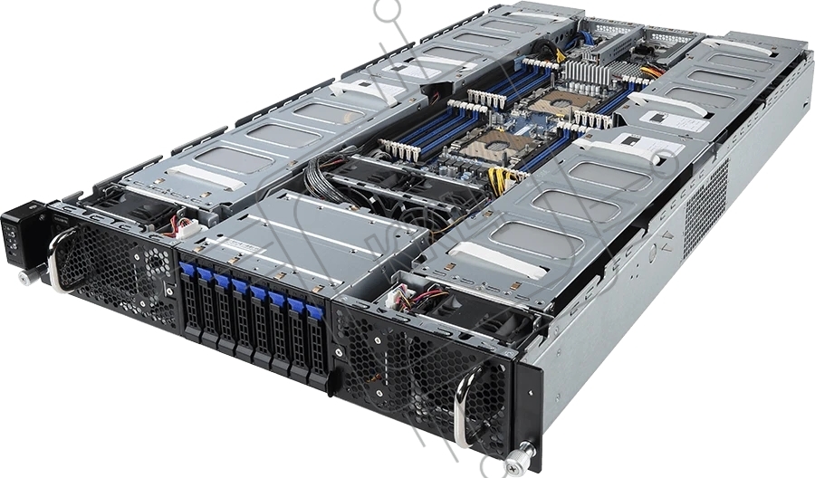 Серверная платформа Gigabyte G291-2G0 HPC Server - 2U 16 x Tesla P4 GPU Server 2 x LGA 3647 DDR4