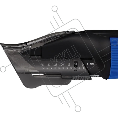 Машинка для стрижки Kitfort КТ-3130-3 черный/синий 5Вт (насадок в компл:2шт)
