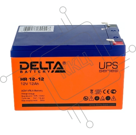 Батарея Delta HR 12-12 (12V, 12Ah)