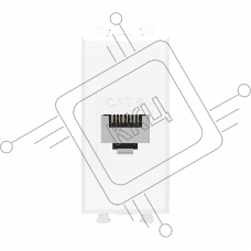 Розетка компьютерная DKC 4400691 1 модуль, Avanti 