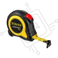 Рулетка с автостопом в ударостойком обрезиненном корпусе STAYER LEADER 10м / 25мм