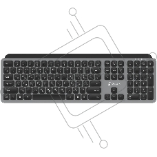 Клавиатура Оклик K859W беспроводная USB серый/черный (2002136)