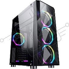 Компьютерный корпус Aerocool / Formula F-3401 (V1) черный без БП ATX 3x120мм 2xUSB 2.0 1xUSB 3.0 audio bott PSU