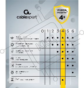 Сетевой фильтр Cablexpert Cube CUBE-3-U4-B-1.5, 3р, 10А, 4хUSB, 1.5м, ур.защиты 4+, черный, коробка