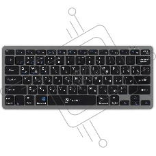 Клавиатура Оклик 835S черный/серый USB беспроводная BT/Radio slim Multimedia (1696467)