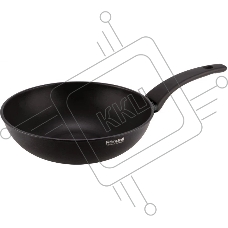 Сковорода ВОК (WOK) Rondell Discovery RDA-1646 круглая 28см покрытие: TriTitan ручка несъемная (без крышки) черный