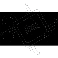 Электрическая варочная панель Graude EK 90.0 S независимая, черный