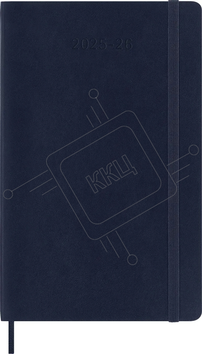 Еженедельник Moleskine ACADEMIC SOFT WKNT Large 130х210 мм, датированный на 18 месяцев, 208 страниц, мягкая обложка синий